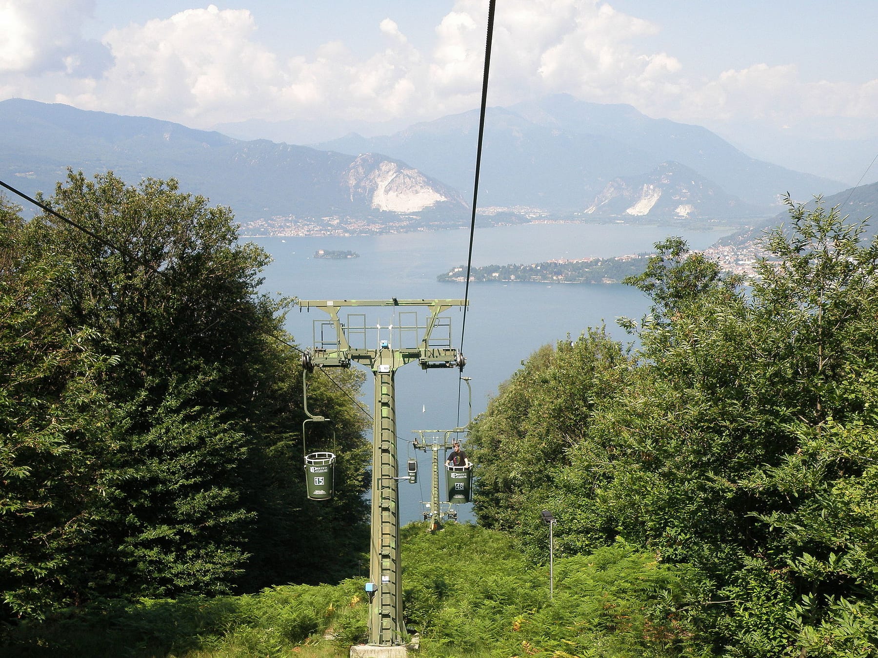 The view from Sasso del Ferro above Laveno